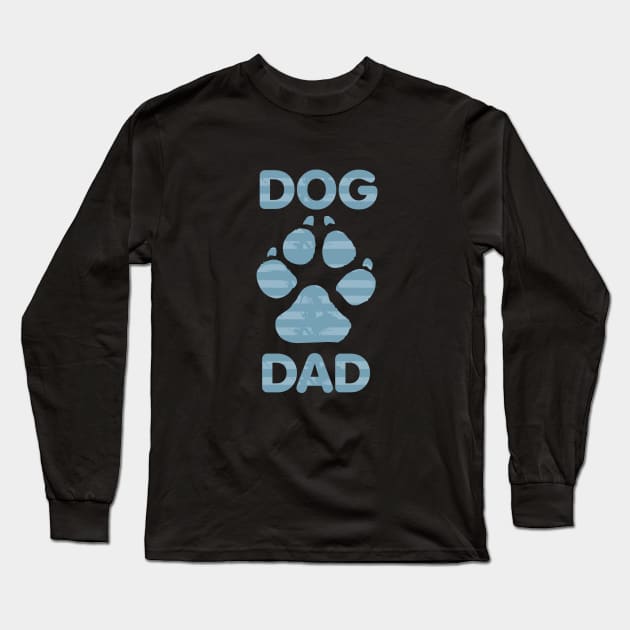 Dog Dad Long Sleeve T-Shirt by Dale Preston Design